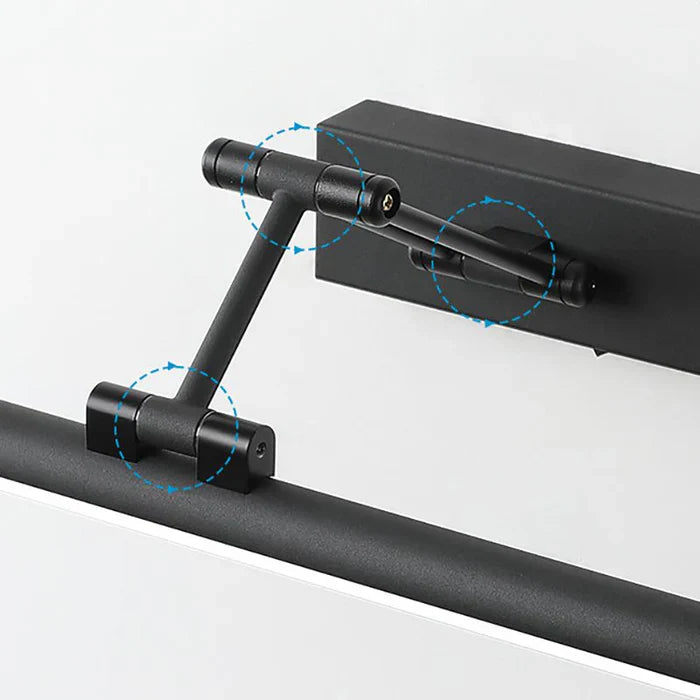 Schwarzer verstellbarer Türschließer aus Metall für Innentüren, modernes Design.