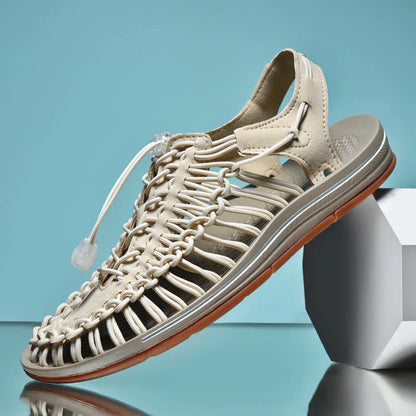 Stiliga herrsandaler i mesh - Renzo