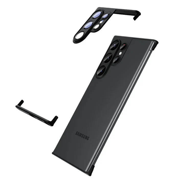Samsung Galaxy S23 Ultra Hülle, schwarz, mit Kameraschutz, stoßfest, schlankes Design