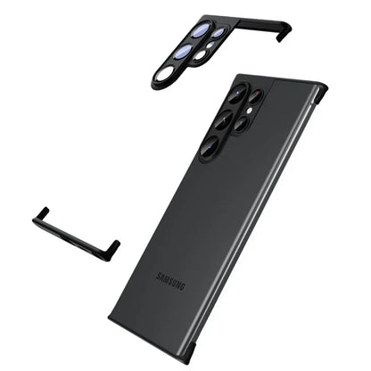 Samsung Galaxy S23 Ultra Hülle, schwarz, mit Kameraschutz, stoßfest, schlankes Design