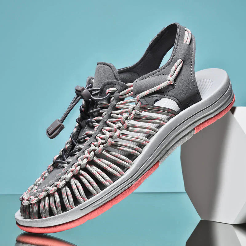 Stiliga herrsandaler i mesh - Renzo