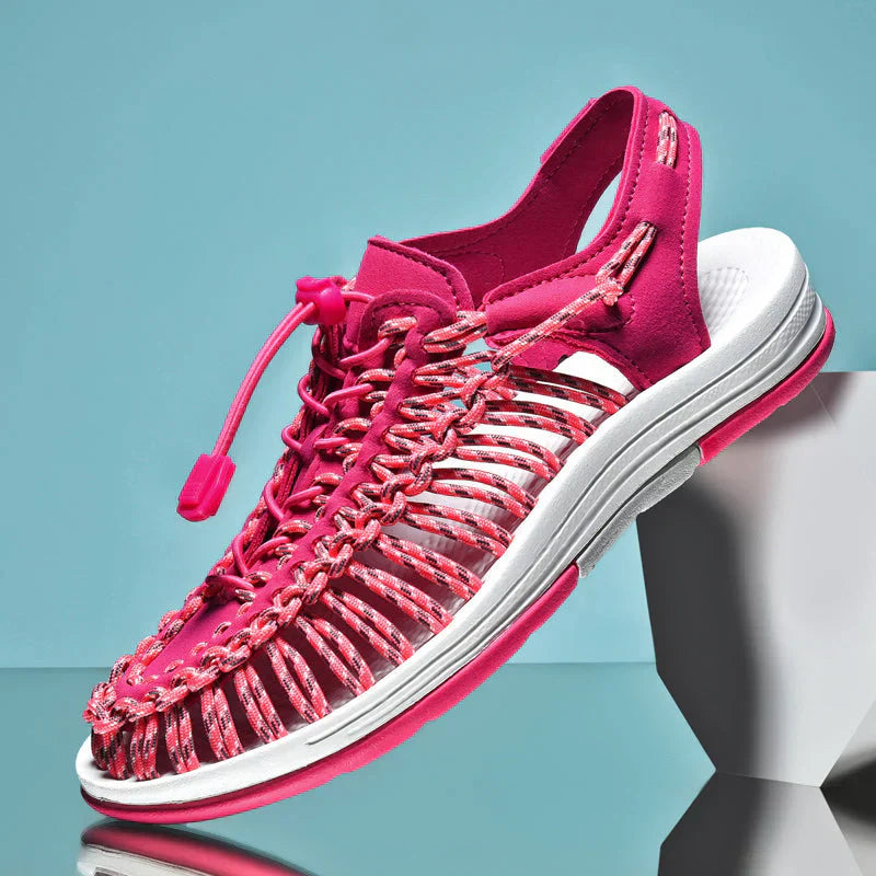 Stiliga herrsandaler i mesh - Renzo