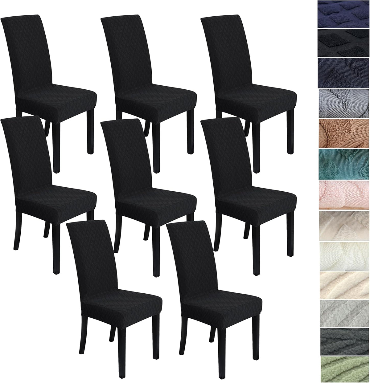 Stretch-set med överdrag till matsalsstolar – ChairGuard