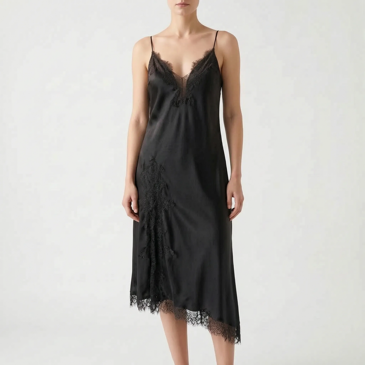 Asymmetrical Slip Dress -  Esther