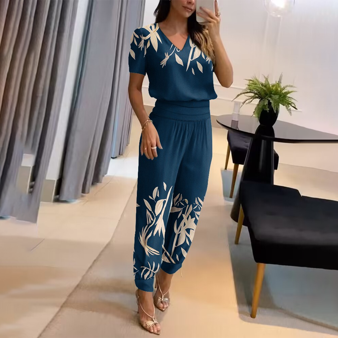 Stilig Mönstrad Jumpsuit - Nova