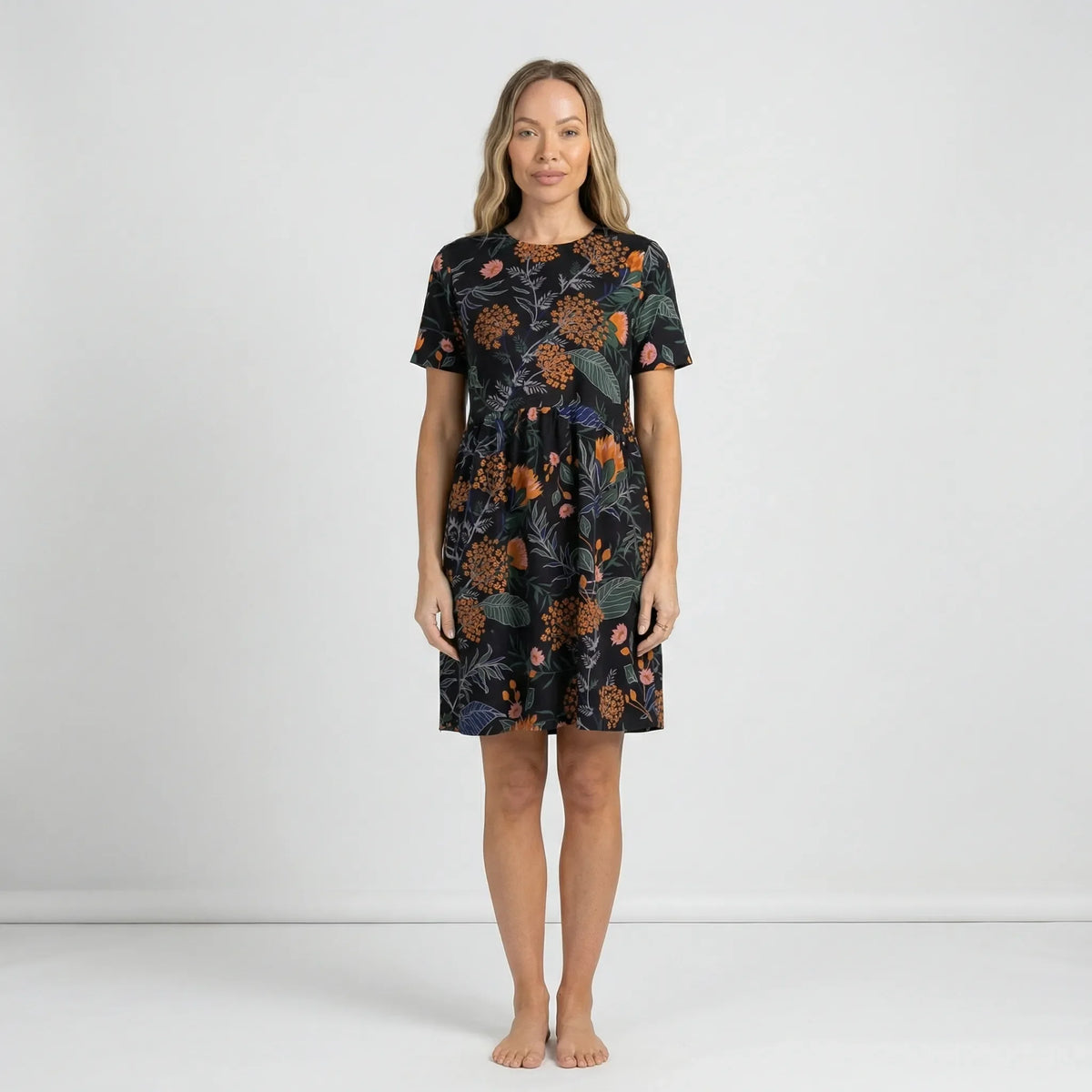 Botanisch Gemustertes Sommerkleid - Miray