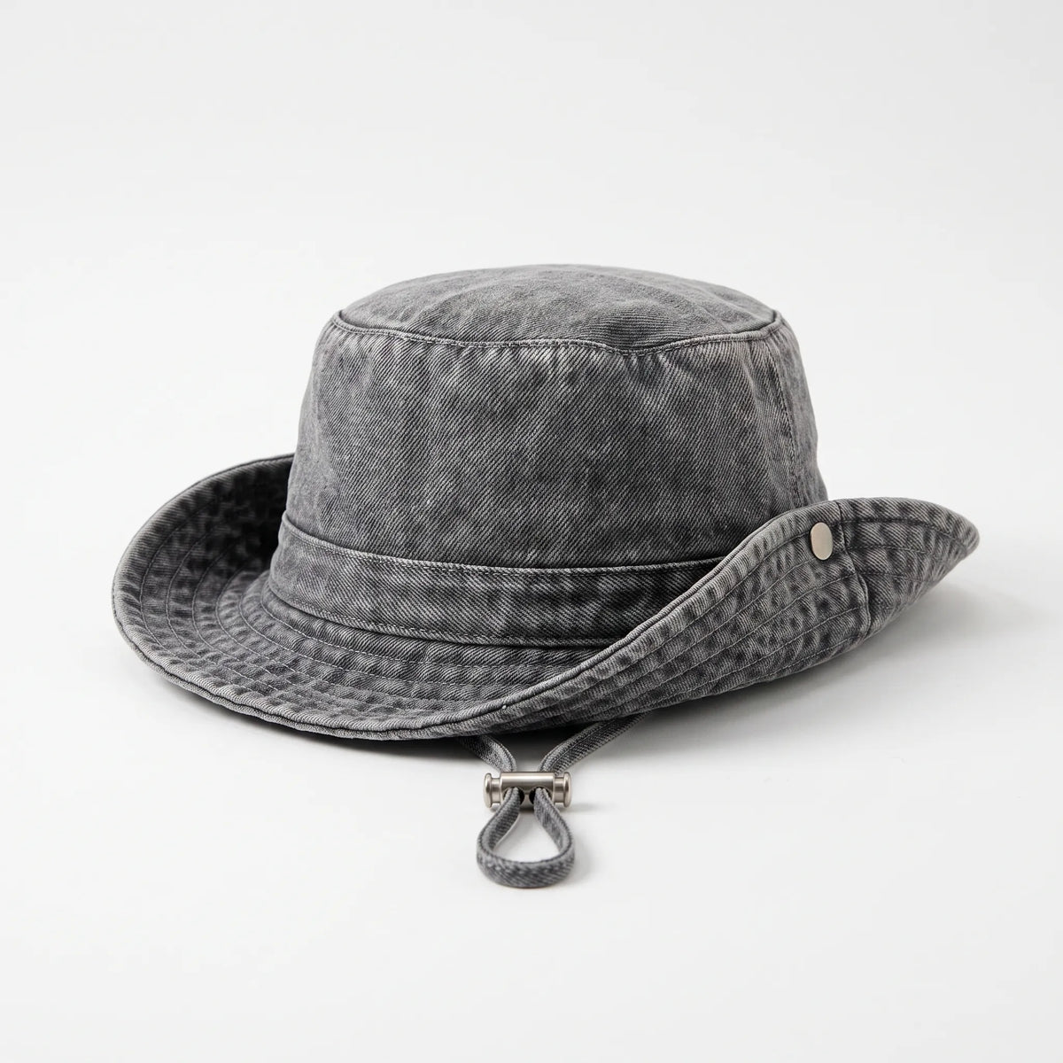 Bredbrättad jeanshatt - Peaknox