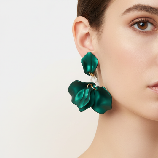 Bunte Dangle-Ohrringe - FloralPearls 