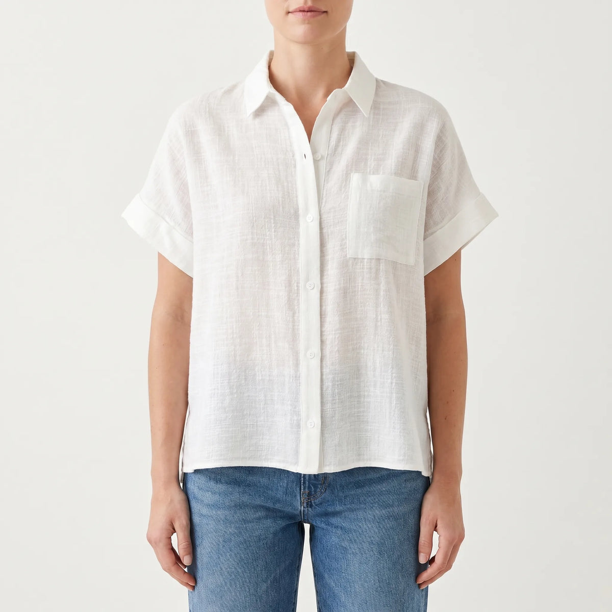 Casual Button-Down Shirt -  Kelley