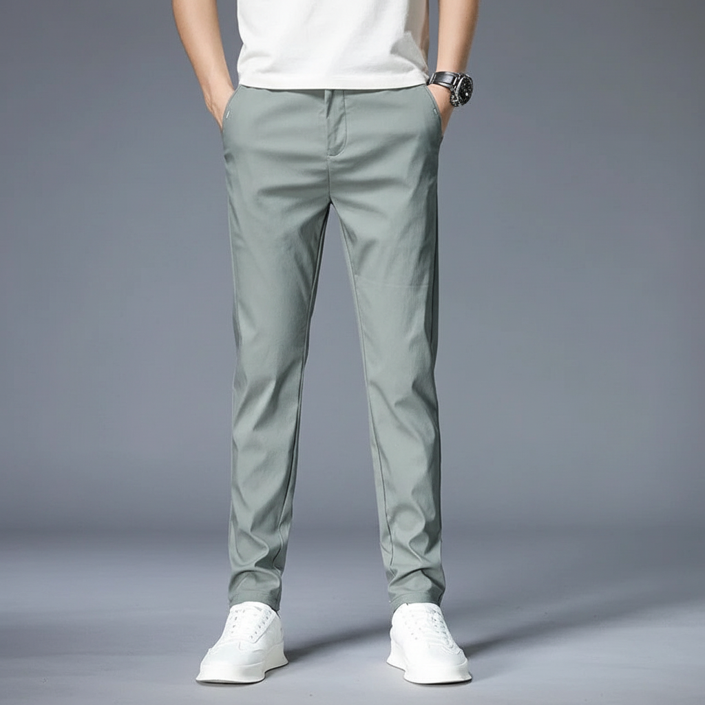Elastische Slim Fit Hose - Larry