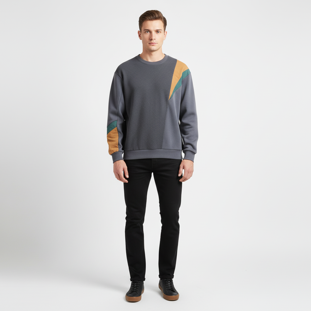 Farbe-Block Design Pullover - Nils