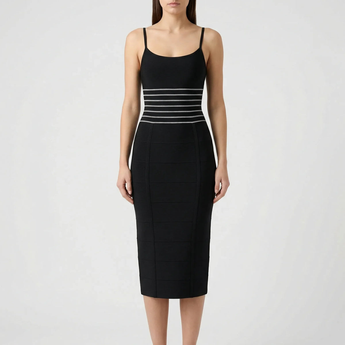 Figurbetontes Midi Kleid - Jella