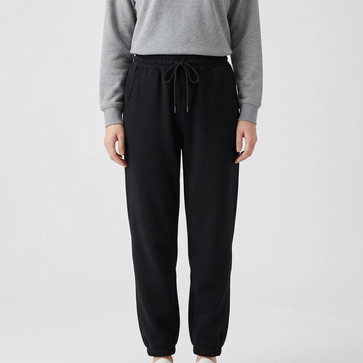 Fleece-Lined Ankle-Length Jogger Trousers - Margie