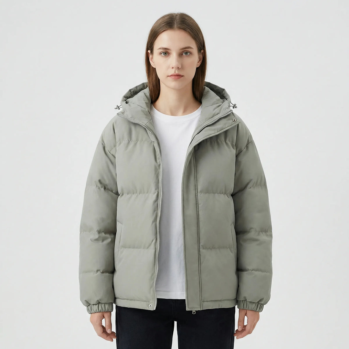 Gefütterte Winterjacke Mit Kapuze - Shawna