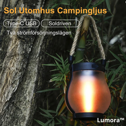 Solar Lantern Outdoor Light with Flickering Flame Effect 6