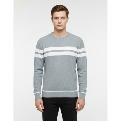 Gestreifter Herren Strickpullover - Pascal