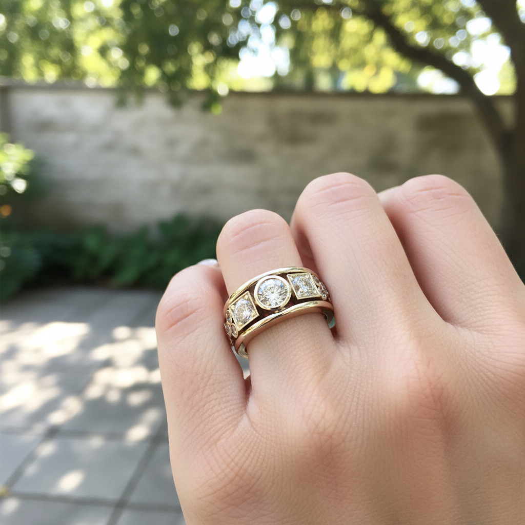 Goldring Mit Zirkonia - LuxeBand 
