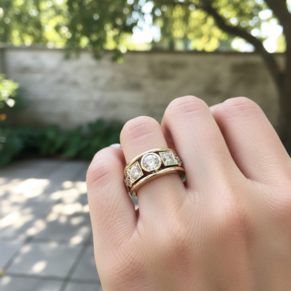 Goldring Mit Zirkonia - LuxeBand 