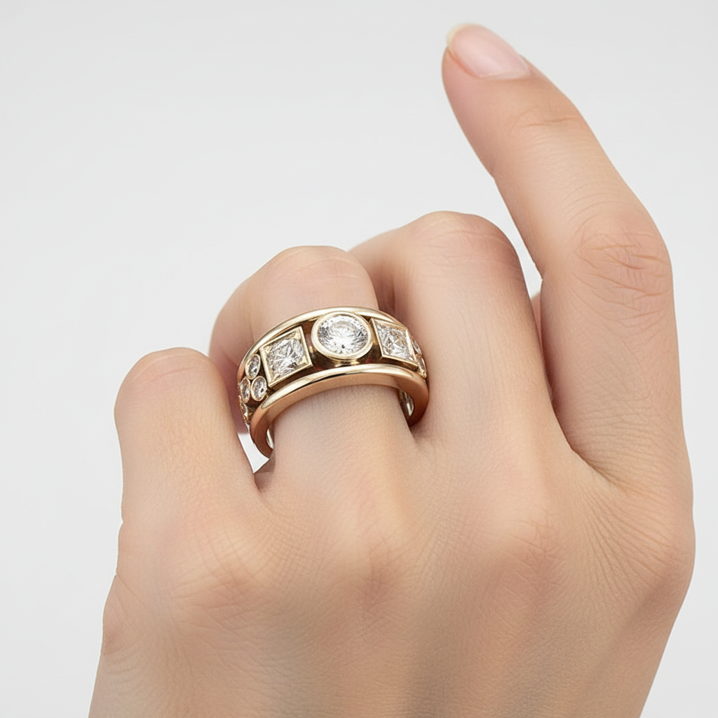 Goldring Mit Zirkonia - LuxeBand 