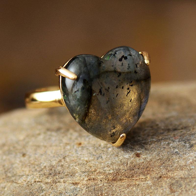 Handgefertigter Ring - HeartGemRing 