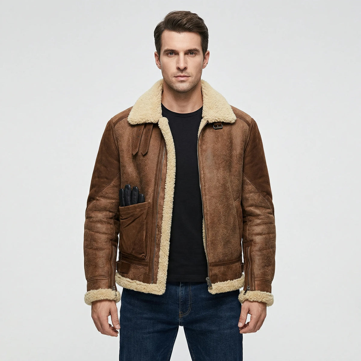 Herren-Jacke Im Lammfell-Stil - Thies