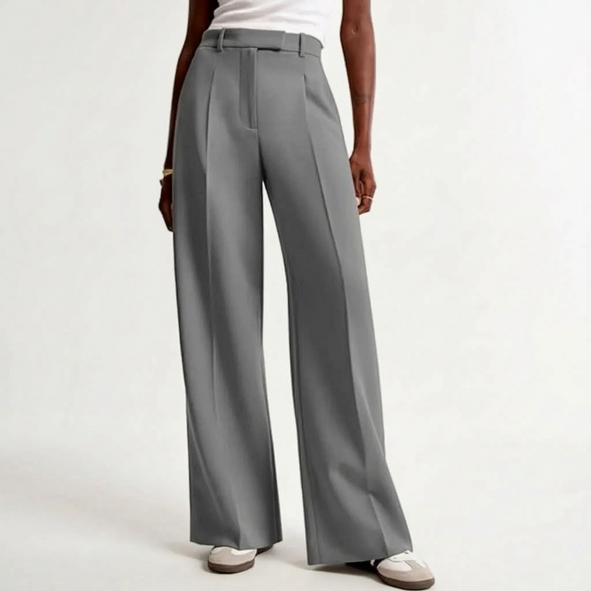 High-Waisted Wide-Leg Trousers - Gail