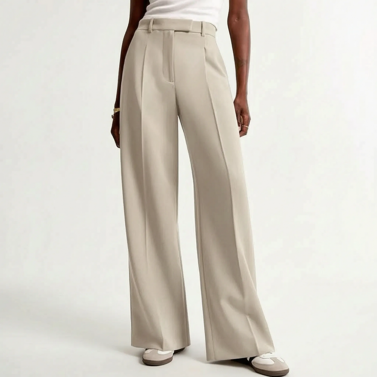 High-Waisted Wide-Leg Trousers - Gail