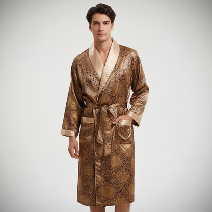 Hochwertiger Satin-Bademantel - Marius