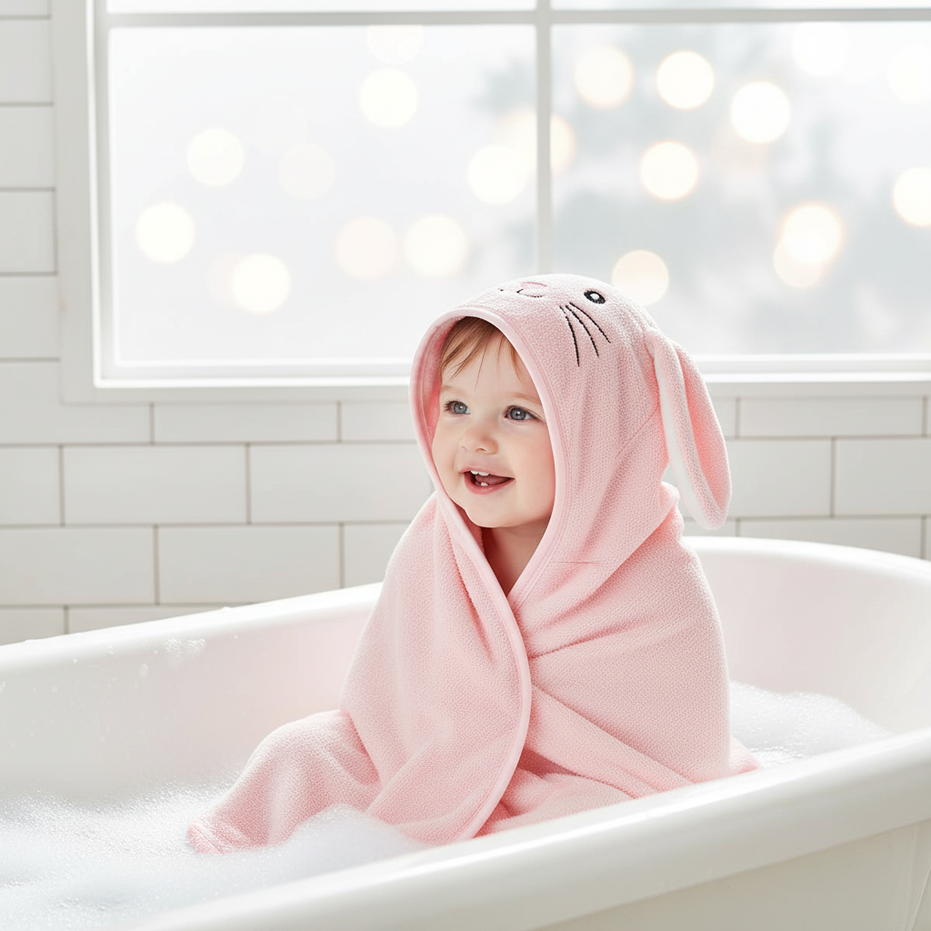 Kapuzen-Babyhandtuch - FluffyTowel