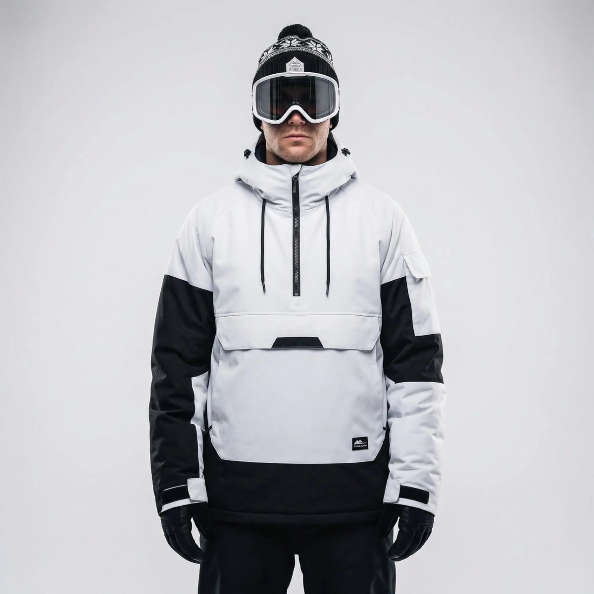 Hooded Half-Zip Ski Jacket - Cody