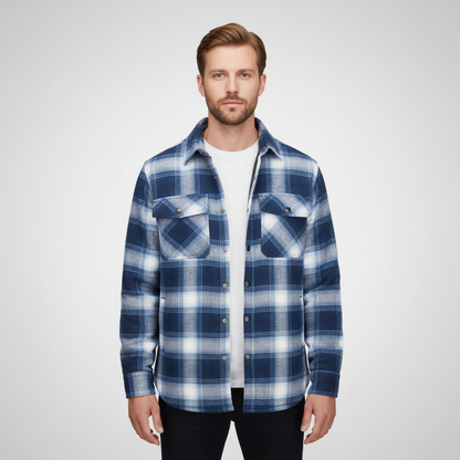 Kariertes Flanell Jacke Für Herren - Karl