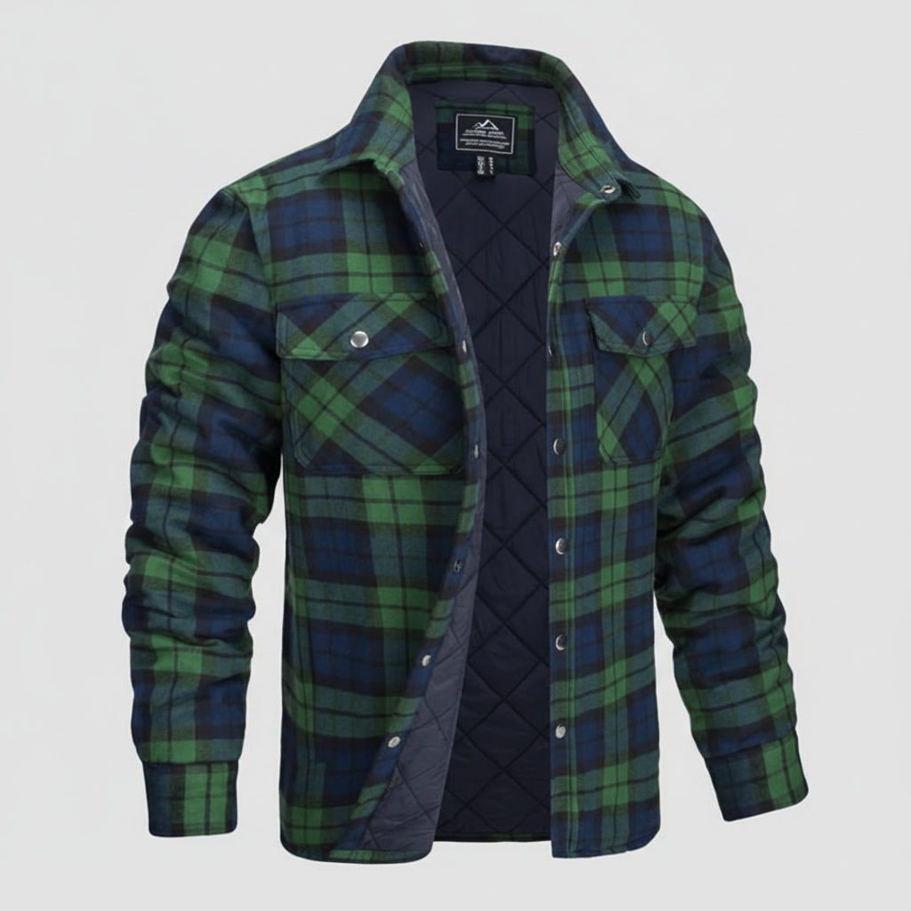Kariertes Flanell Jacke Für Herren - Karl