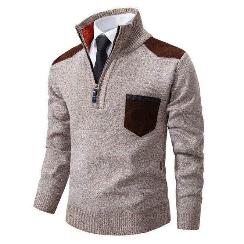 Kaschmirpullover Mit Reißverschluss -  Emil