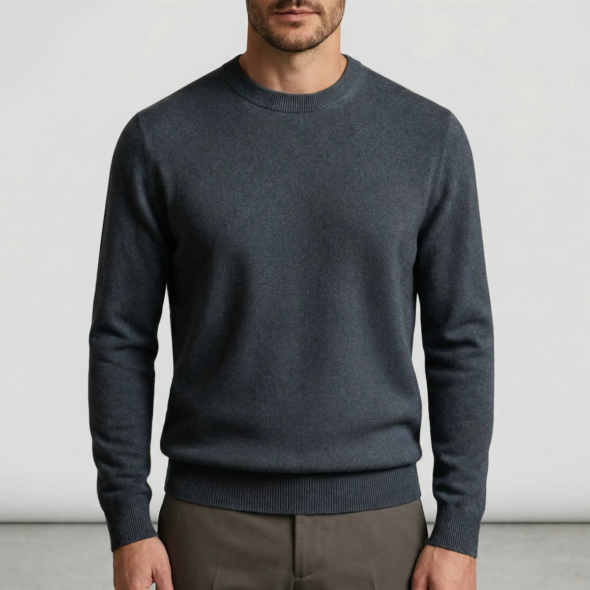 Klassischer Rundkragen-Pullover - Ludwig