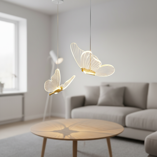 LED Schmetterling Hängeleuchte - Glowflutter
