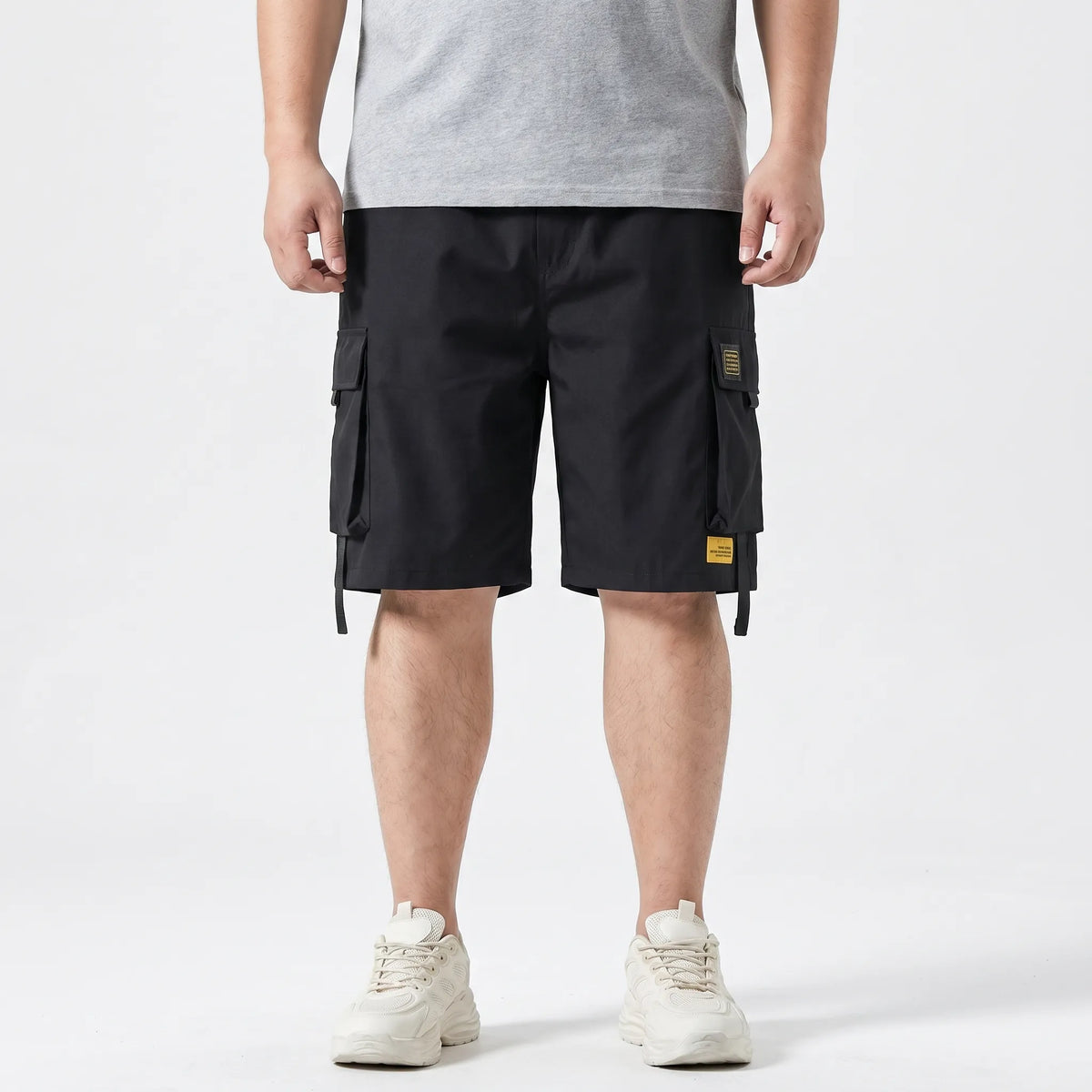 Loose Knee-Length Cargo Shorts - Ryan