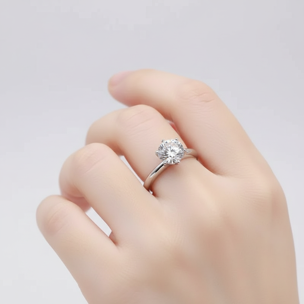 Moissanit Ring - SparkleMoment 