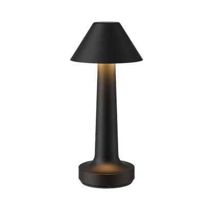 Schwarze Tischlampe Kegel, Restaurant Bar, modernes Design, Metall, Beleuchtung.