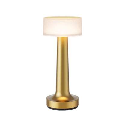 Goldene Tischlampe für Restaurant, modernes Design, LED, batteriebetrieben, dekorative Beleuchtung.