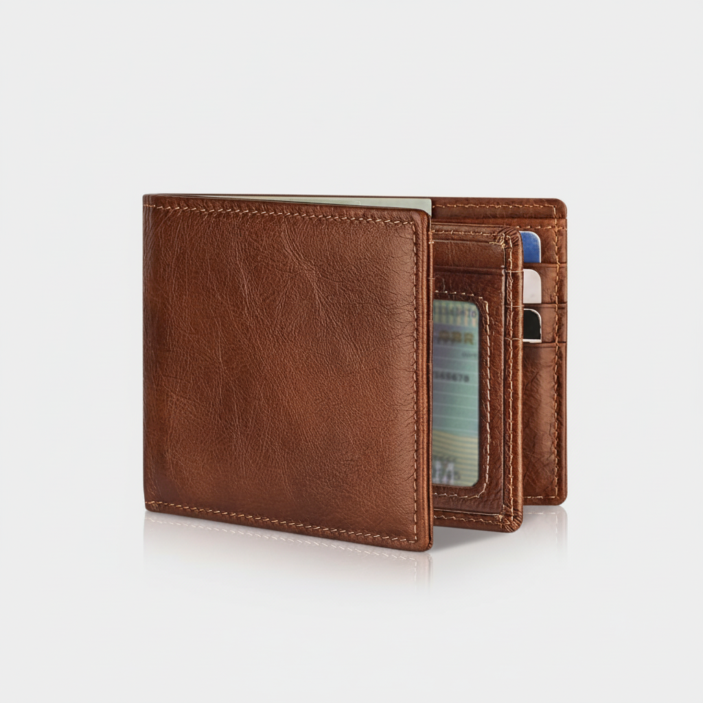 Skórzany Portfel Męski - LuxeWallet 