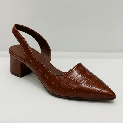 Slingback Pumps Mit Blockabsatz -  Annika