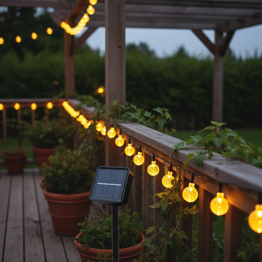 Solarbetriebene LED Lichterkette - LumenOrbs