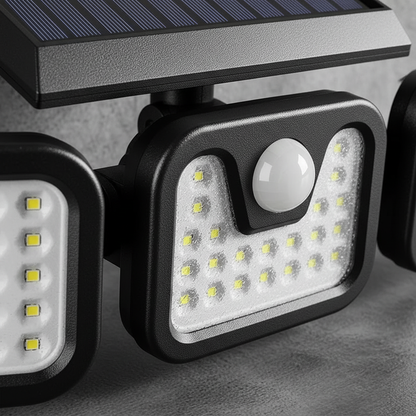 Solarbetriebene Wandlampe - GlowSentinel