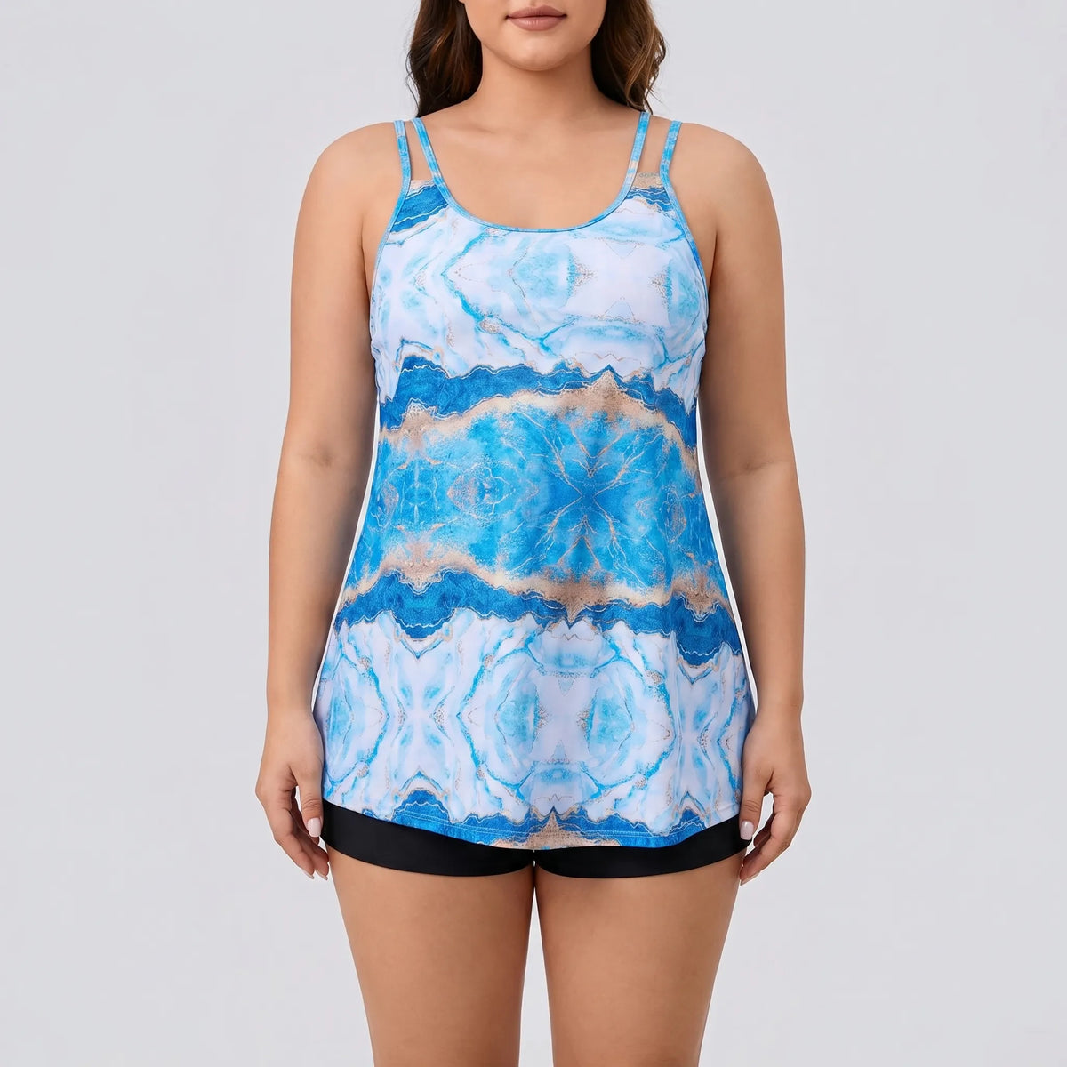 Tie-Dye Plus Size Two-Piece Bikini - Eva