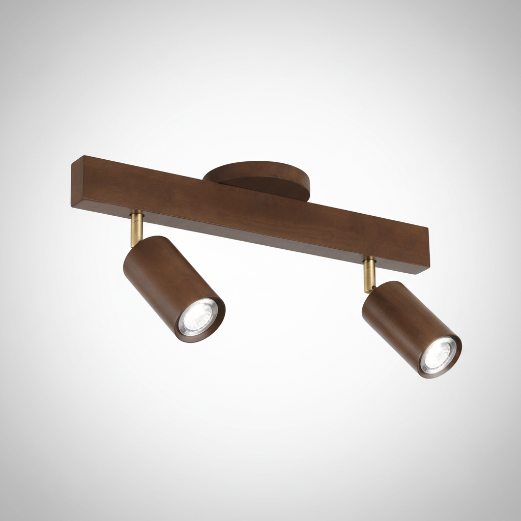 Verstellbare Spotleuchte Holz - Ecobeam