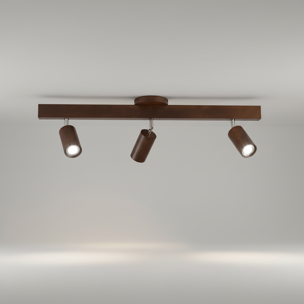 Verstellbare Spotleuchte Holz - Ecobeam