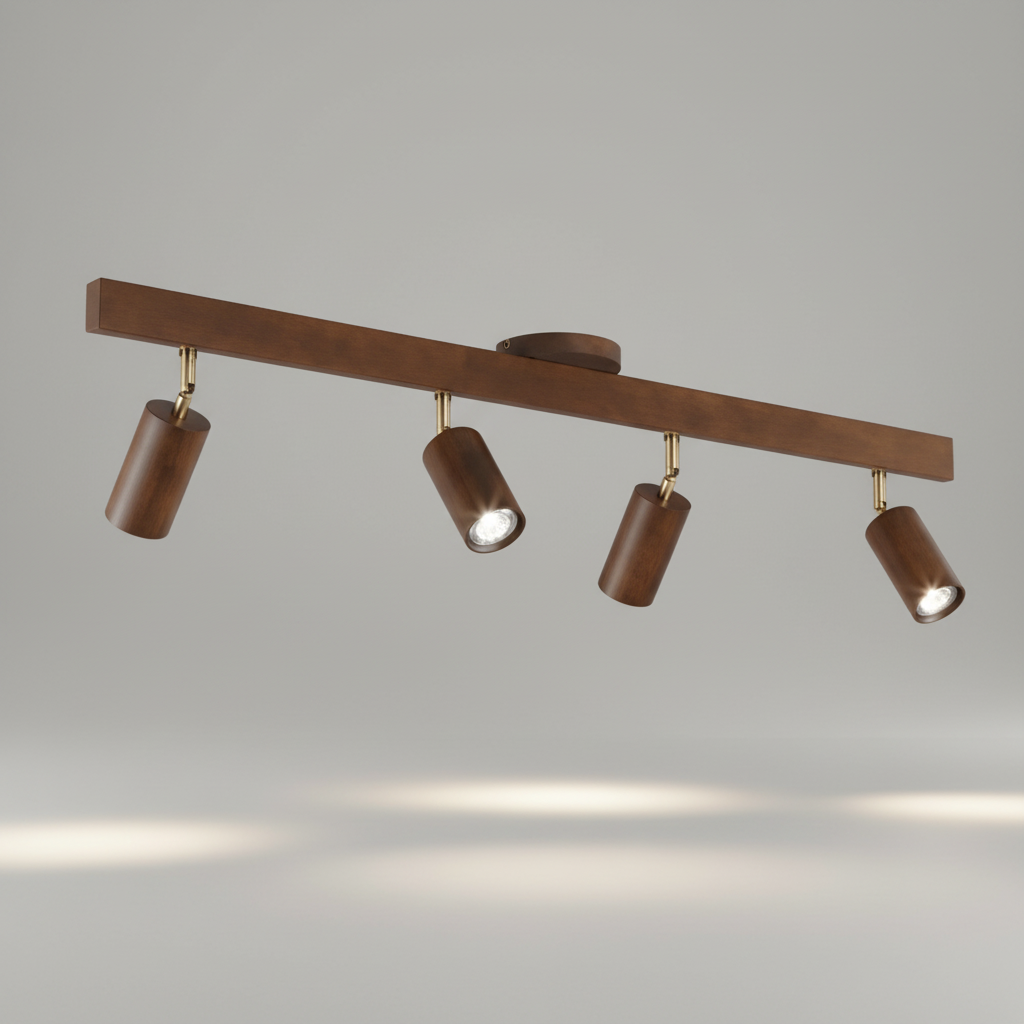 Verstellbare Spotleuchte Holz - Ecobeam