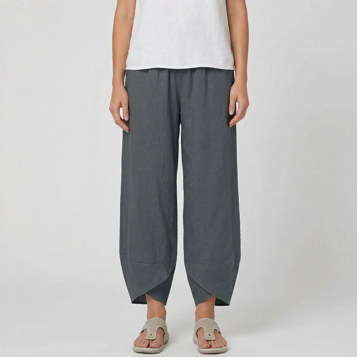 Wide-Leg Relaxed Fit Trousers - Sheryl