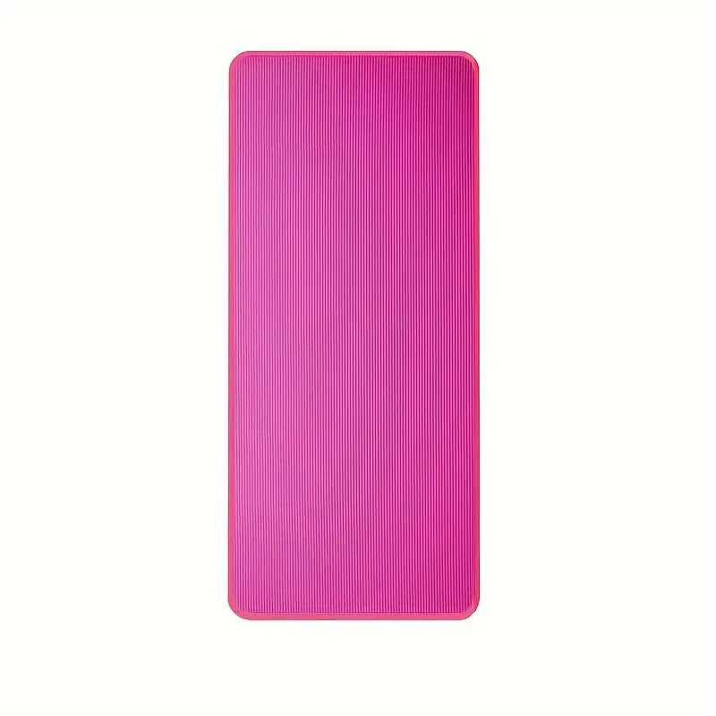Rosa Yogamatte aus rutschfestem Material, ideal für Fitness und Yoga-Übungen.